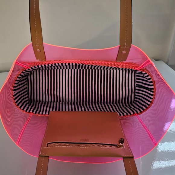 FRANCIS VALENTINE Wicker Pink Iridescent Tote - Picture 9 of 10